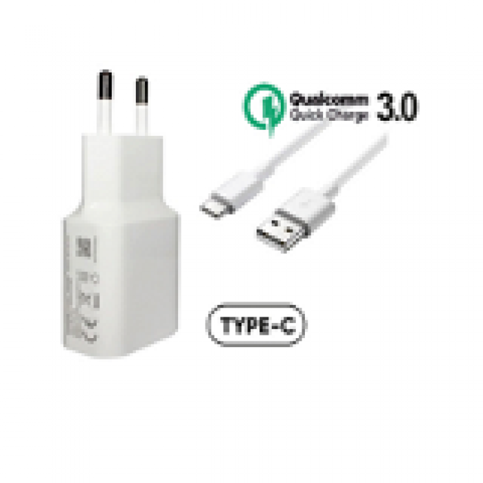 3A Seyahat Şarj+Type-c usb kablo