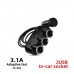 ÇAKMAKLIK ÇOĞALTICI 3 SOCKETS 2 USB ORJİNAL